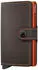 Secrid Miniwallet matte truffle/orange