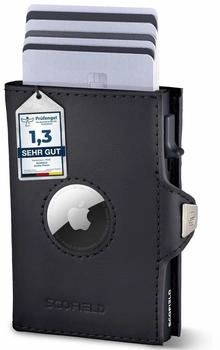 Scofield Duality Airtag Wallet with Coin Pocket black