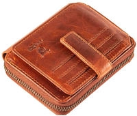 MATADOR Geldb&ouml;rse Portemonnaie Leder GRANADA NextGen RFID Vintage Braun