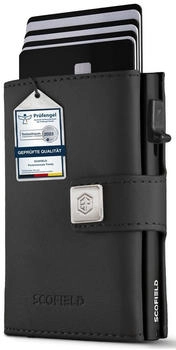 Scofield Trinity Slim Wallet with Mini Coin Pocket black/matte black