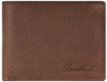 Benthill Mens Wallet RFID 12 x 10 x 1,5 cm dark brown