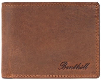Benthill Mens Wallet RFID 12 x 10 x 1,5 cm brown/tan