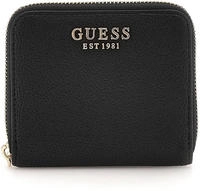 Elegante Damen Geldb&ouml;rse Schwarz mit Logo & Rei&szlig;verschluss - Schwarz