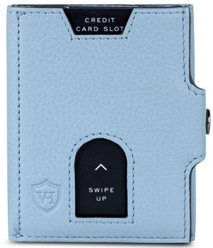 Von Heesen Wallet Slim mit XXL M&uuml;nzfach light blue