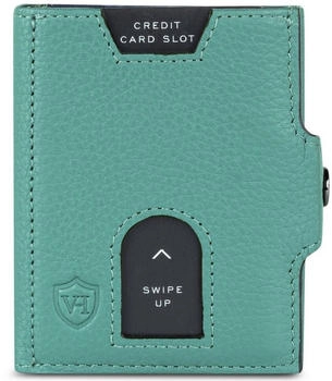 Von Heesen Wallet Slim mit XXL M&uuml;nzfach turquoise