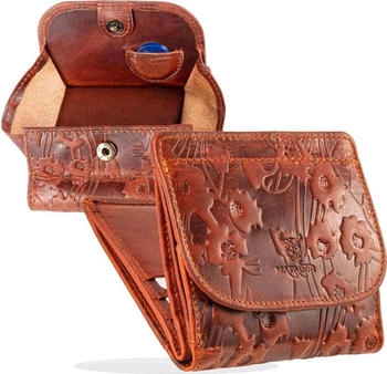 Matador Mini Wallet (557) brown flowers 1