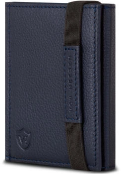 Von Heesen Slim Wallet RFID ohne M&uuml;nzfach/8 Kreditkartenf&auml;cher blue