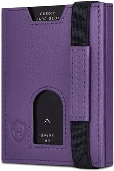Von Heesen Slim Wallet RFID ohne M&uuml;nzfach/6 Kreditkartenf&auml;cher violet