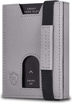 Von Heesen Slim Wallet RFID ohne M&uuml;nzfach/6 Kreditkartenf&auml;cher grey