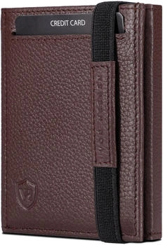 Von Heesen Slim Wallet RFID ohne M&uuml;nzfach/9 Kreditkartenf&auml;cher dark brown