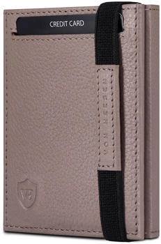 Von Heesen Slim Wallet RFID ohne M&uuml;nzfach/9 Kreditkartenf&auml;cher taupe
