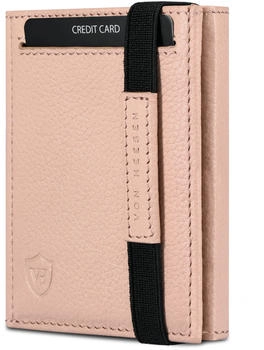Von Heesen Slim Wallet RFID ohne M&uuml;nzfach/9 Kreditkartenf&auml;cher rose