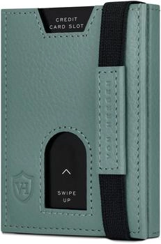 Von Heesen Slim Wallet RFID ohne M&uuml;nzfach/6 Kreditkartenf&auml;cher silver pine
