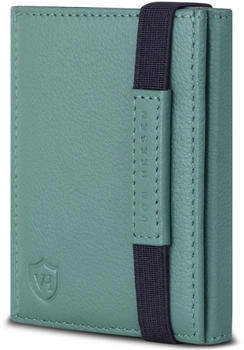 Von Heesen Slim Wallet RFID ohne M&uuml;nzfach/8 Kreditkartenf&auml;cher silver pine