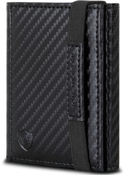 Von Heesen Slim Wallet RFID ohne M&uuml;nzfach/8 Kreditkartenf&auml;cher carbon