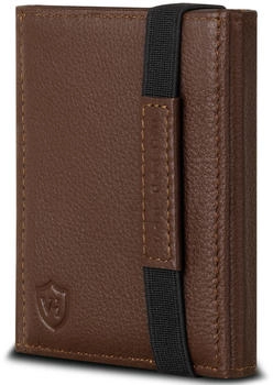 Von Heesen Slim Wallet RFID ohne M&uuml;nzfach/8 Kreditkartenf&auml;cher dark brown