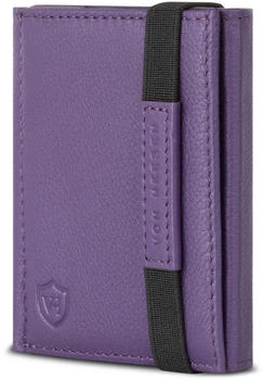 Von Heesen Slim Wallet RFID ohne M&uuml;nzfach/8 Kreditkartenf&auml;cher violet