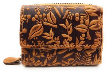 Hill Burry Mini Wallet (5037) floral cognac