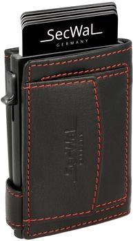 SecWal Slim Wallet with Coin Pocket (AMSW2) black/red