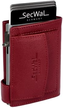 SecWal Slim Wallet with Coin Pocket (AMSW2) red