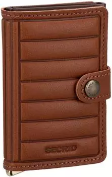 Secrid Premium Miniwallet+ Emboss Lines cognac