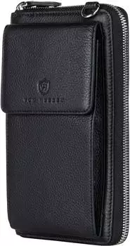 Von Heesen Geldb&ouml;rse mit Handyfach & 18 Kartenf&auml;chern black