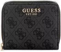 Guess Rei&szlig;verschlussb&ouml;rse Damen Laurel II SLG Small Zip Around (SWSG) coal...