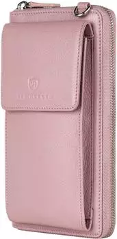 Von Heesen Geldb&ouml;rse mit Handyfach & 18 Kartenf&auml;chern lavender