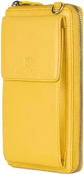 Von Heesen Geldb&ouml;rse mit Handyfach & 18 Kartenf&auml;chern yellow