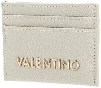 Valentino Bags Divina Credit Card Case (VPS1R421G) ecru