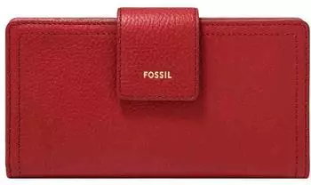 Fossil Logan RFID Tab Clutch (SL7830) garnet