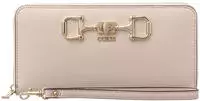 GUESS SWVG9910146 JANIE SLG LARGE ZIP AROUND stone - Beige
