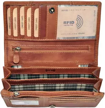Benthill Ladies Wallet 17,5 x 10,5 x 3,5 cm brown