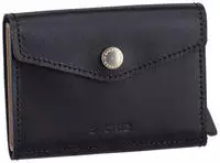 Secrid Enveloppe Geldb&ouml;rse RFID Schutz Leder 10 cm schwarz