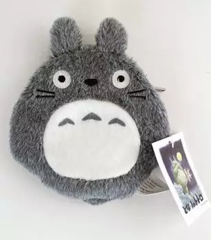 Sun Arrow Totoro Plüsch-Geldbörse grau, 12cm
