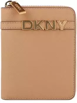 DKNY Avril kleine Zip-Around-Geldbörse, Polyurethan, cappuccino (R521KM25-CAP)