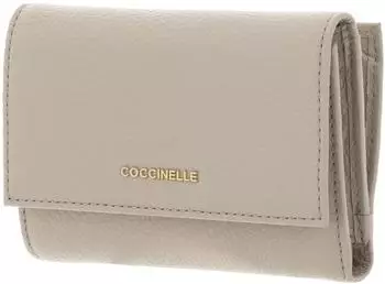 Coccinelle Metallic Soft Wallet Grainy Leather sandshell beige