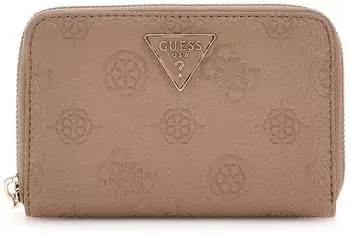Guess Cresidia II SLG Zip Around Wallet, Dark Taupe Logo (PD9888140)