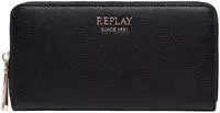 REPLAY Geldb&ouml;rse Zip Around Wallet Black schwarz - Schwarz