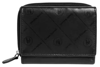 Bruno Banani Damen Geldb&ouml;rse Echtleder, schwarz (31464338)