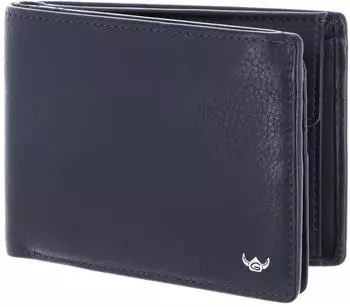 Golden Head Capri RFID Protect Scheintasche mit Geheimfach, Rindsleder, blau (GH.CI1-1159v0.100-245)