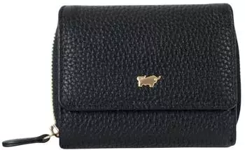 Braun B&uuml;ffel ASTI RV-Geldb&ouml;rse Leder schwarz, 6 Kartenf&auml;cher, Damen (50446-10)