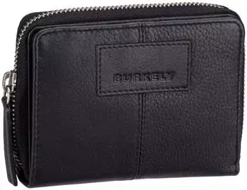 Burkely Soft Skylar Double Flap Wallet Leder schwarz Damen (1000347)