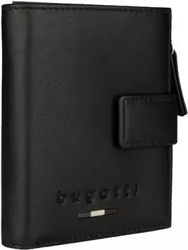 Bugatti Romeo Mini Wallet Rindsleder, RFID-Blocker, schwarz (49417401)