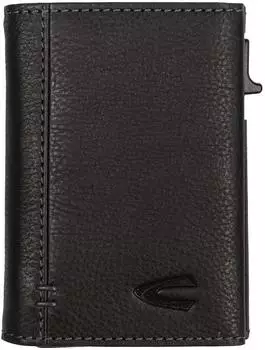 Camel Active Thunder Kartenetui Leder, RFID-Schutz, schwarz