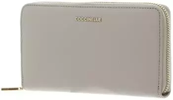 Coccinelle Metallic Soft Wallet Grained Leather grüngrau Damen (E2 MW5 11 32 01 Y62)