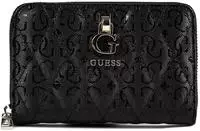 Guess Rei&szlig;verschlussb&ouml;rse Damen Tamara SLG Zip Around Wallet M (SWGG) black -...