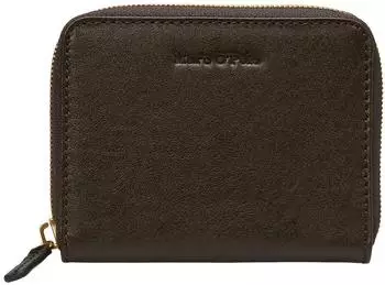 Marc O'Polo Ellis Zip Wallet Leder, Burnt Coffee