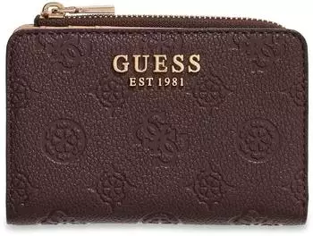Guess Blake Zip Around Card Case, braunes Logo (SWPD2222156 BNL)