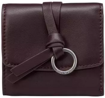 Marc O'Polo Lunya Leather Combi Wallet Black Cherry